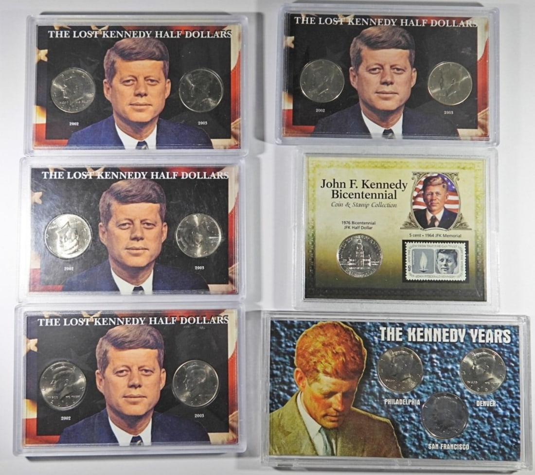 (6) KENNEDY HALF DOLLAR COIN SETS (1 of 8)