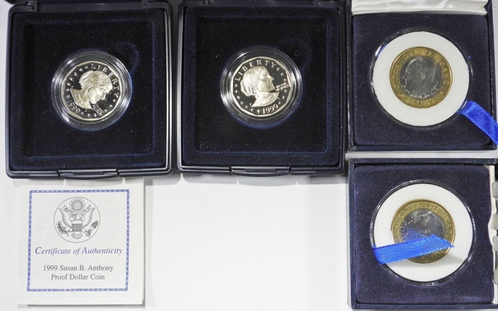 (4) COINS IN PRESENTATION BOXES (1 of 3)