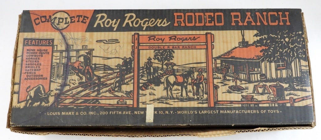 COMPLETE ROY ROGERS RODEO RANCH: LEWIS MARX & CO. COMPLETE ROY ROGERS RODEO RANCH - UNVERIFIED COMPLETE SET - IN ORIGINAL BOX