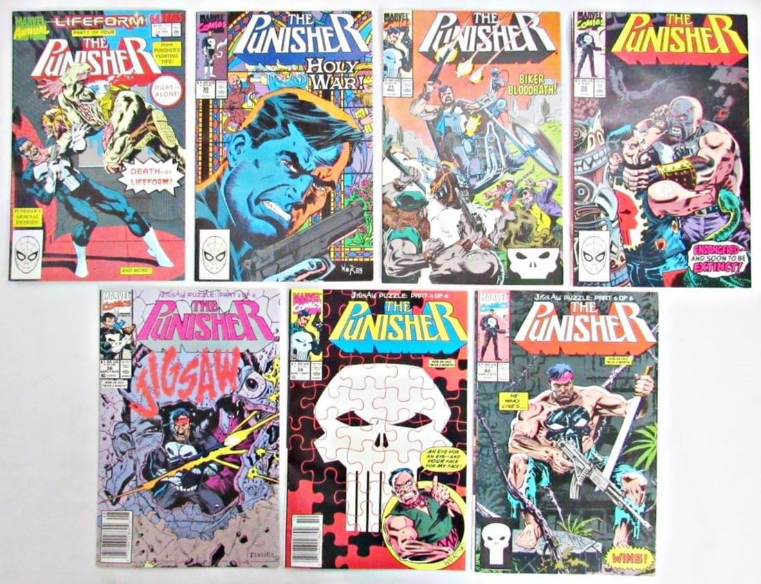 (7) MARVEL COMICS THE PUNISHER 1990 (1 of 2)