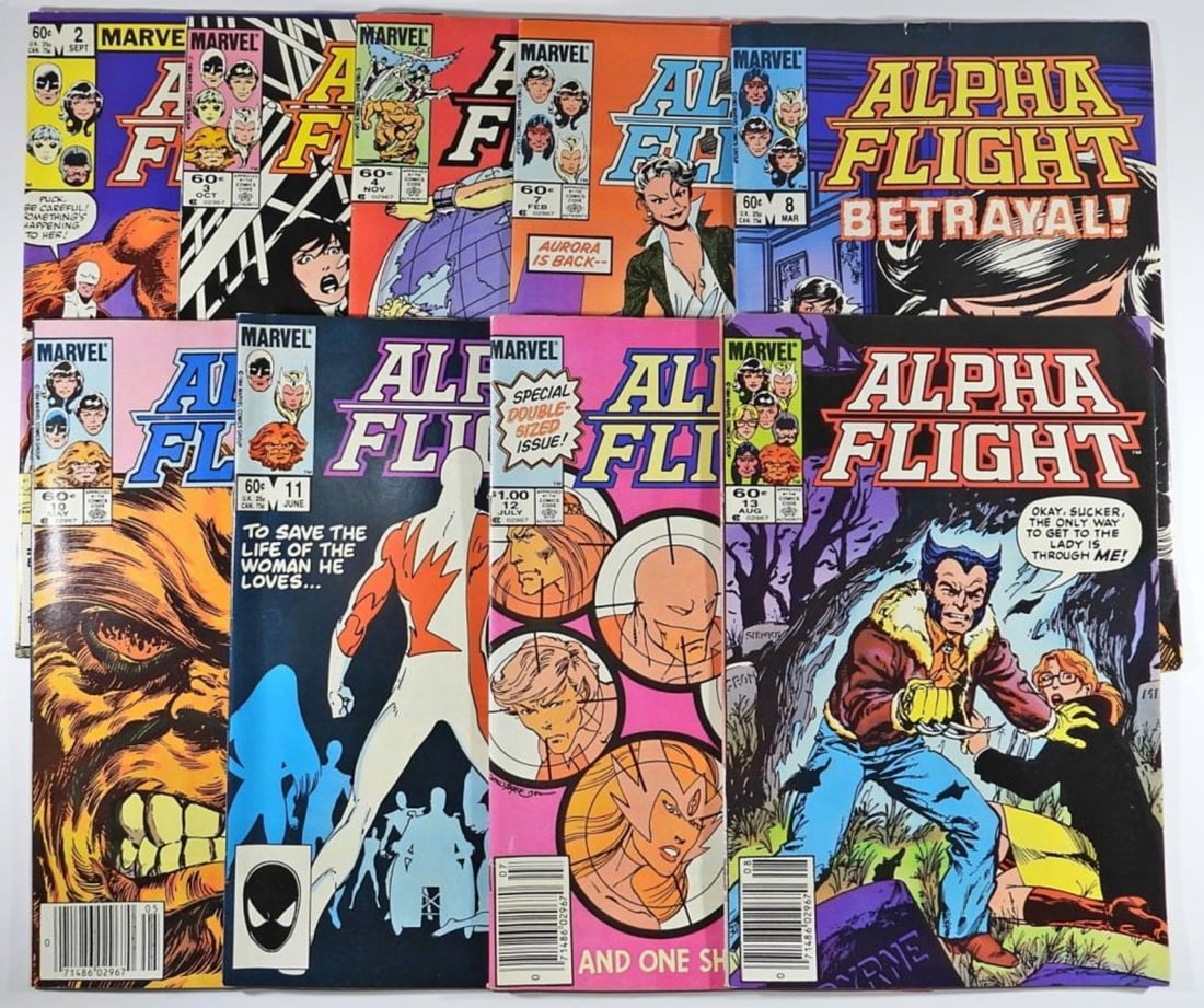 (9) MARVEL ALPHA FLIGHT #2-13 MIX (1 of 2)