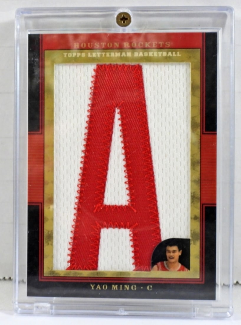 2008 TOPPS LETTERMAN YAO MING  1 of 1 (1 of 3)