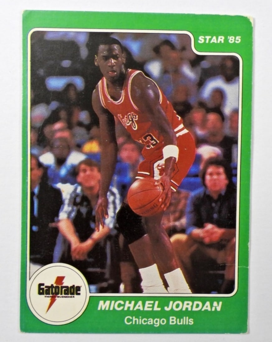 1985 STAR GATORADE MICHAEL JORDAN #7: VERY GOOD with LIGHT CREASE