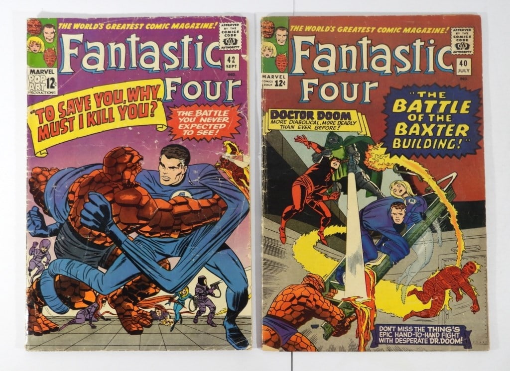 (2) FANTASTIC FOUR #40 & #42 MARVEL 1965 (1 of 3)