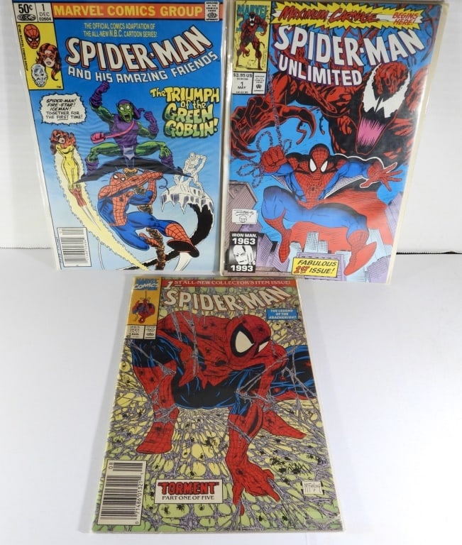 (3) SPIDER-MAN #1 COMIC ISSUES - VARIOUS (1 of 3)