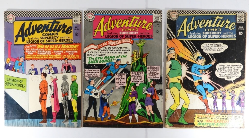 (3) DC ADVENTURE COMICS #343, #345, #346 (1 of 3)