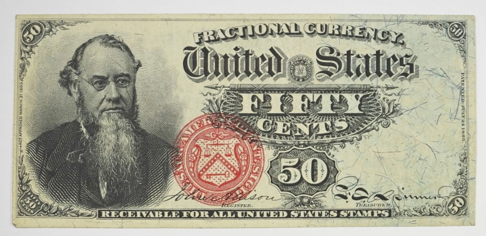 FIFTY CENTS FRACTIONAL CURRENCY (1 of 2)