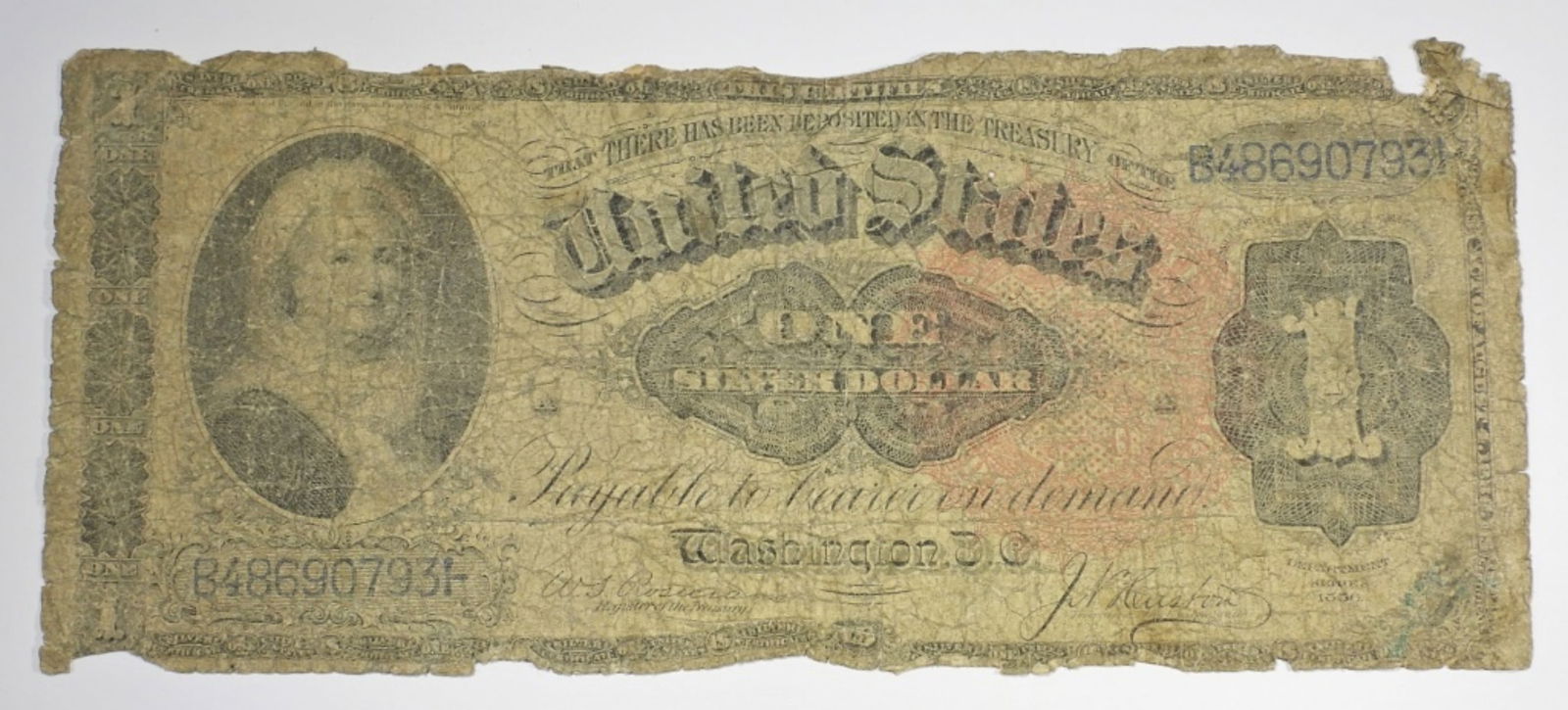 1886 $1 MARTHA SILVER CERTIFICATE (1 of 2)