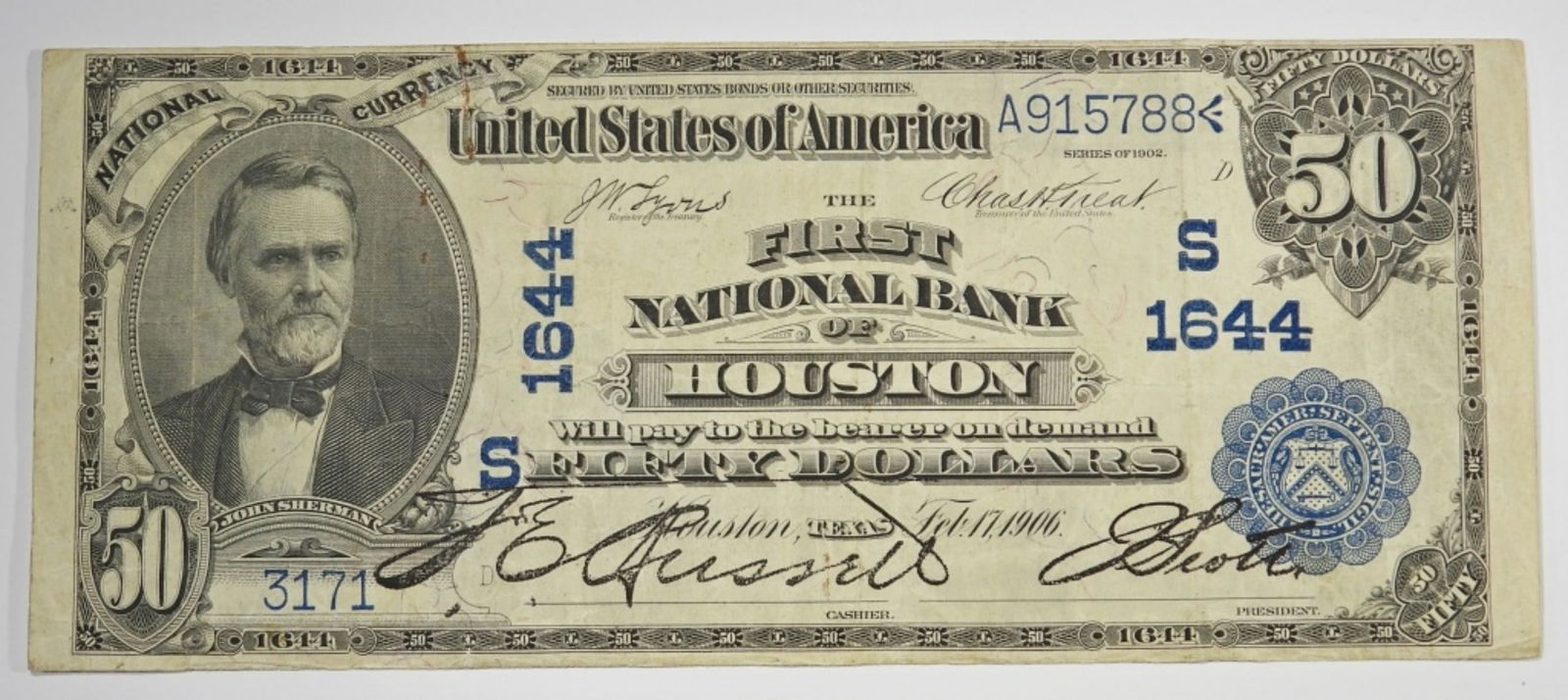 1902 50 National Currency Bank Note Auction