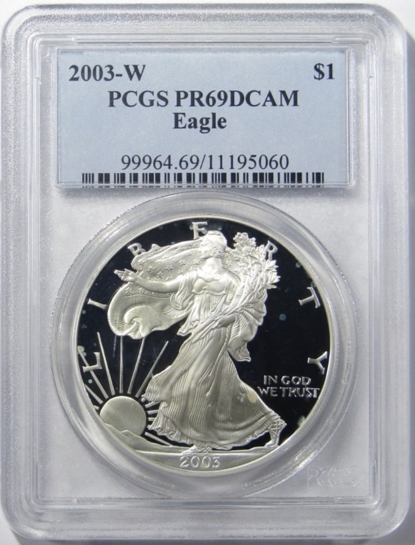 2003-W SILVER EAGLE PCGS PR-69 DCAM (1 of 4)