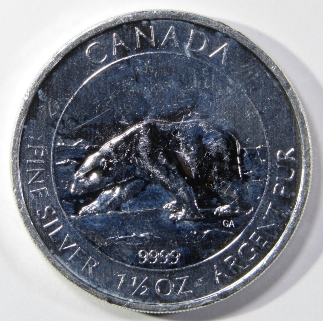 2013 CANADA $8 SILVER POLAR BEAR (1 of 2)