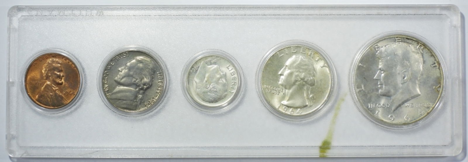 1964 YEAR SET IN PLASTIC HOLDER AU/BU (1 of 2)