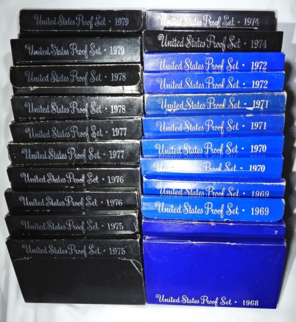 (22) 60's & 70's U.S. MINT PROOF SETS (1 of 2)