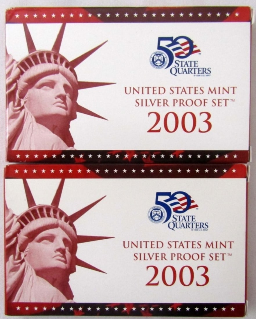 (2) 2003 U.S. MINT SILVER PROOF SETS (1 of 2)