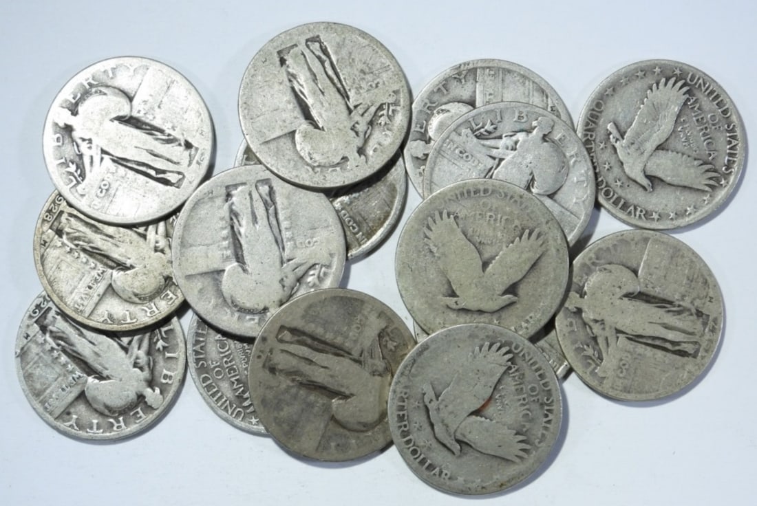 15- MIXED DATE STANDING LIBERTY QUARTERS (1 of 2)