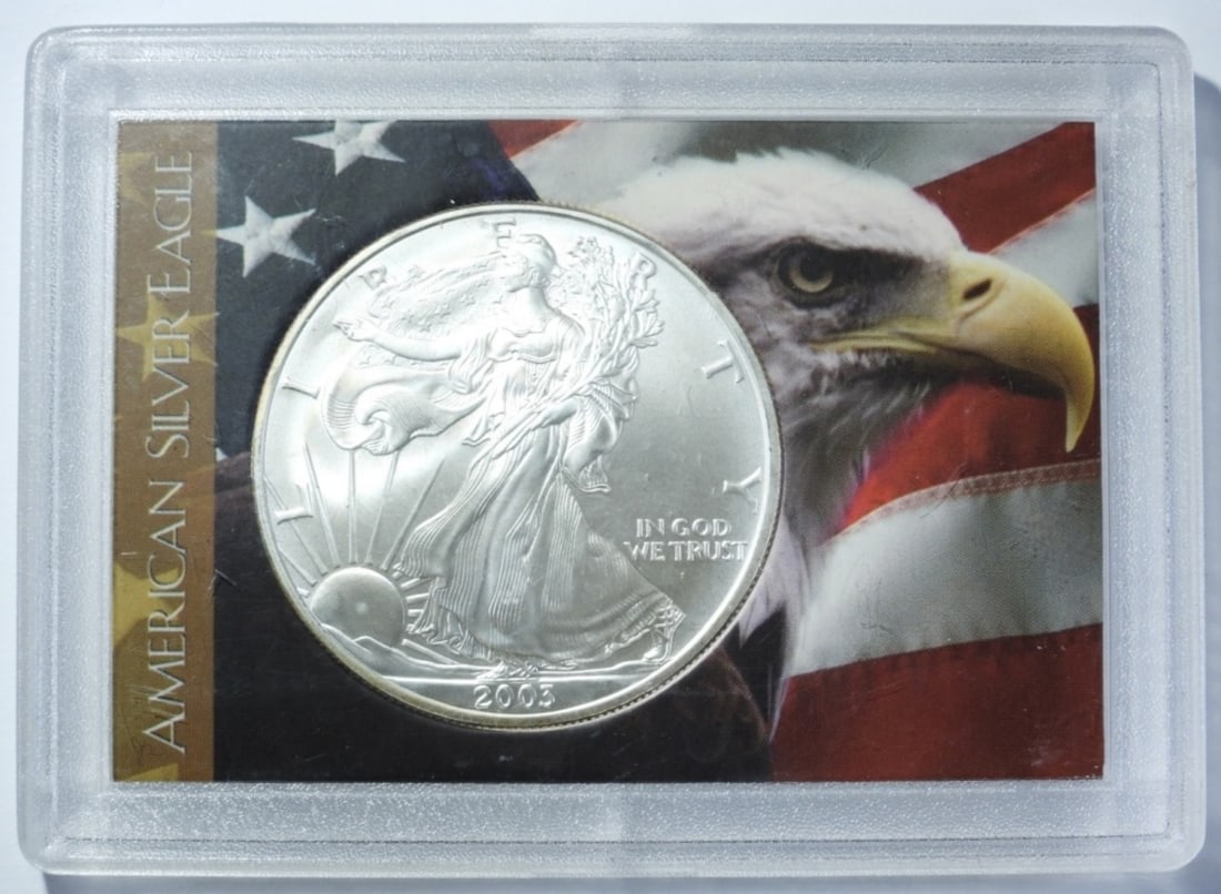 2003 AMERICAN SILVER EAGLE BU (1 of 4)