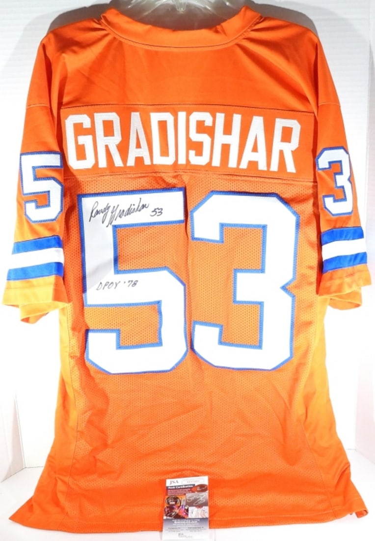 RANDY GRADISHAR SIGNED FOOTBALL JERSEY (1 of 5)