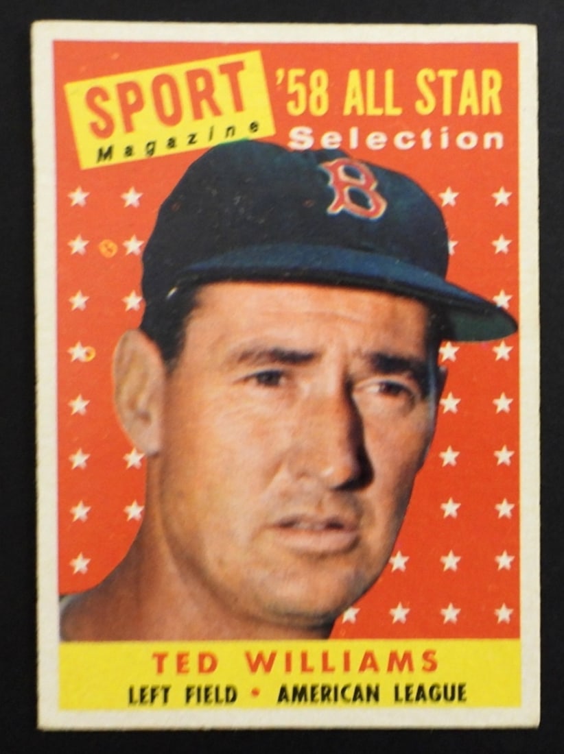 1958 TOPPS #485 TED WILLIAMS VG+ (1 of 2)