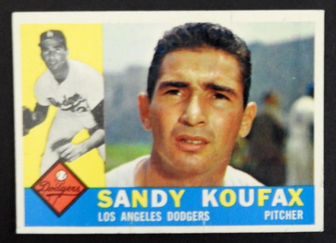 1960 TOPPS #343 SANDY KOUFAX (1 of 2)