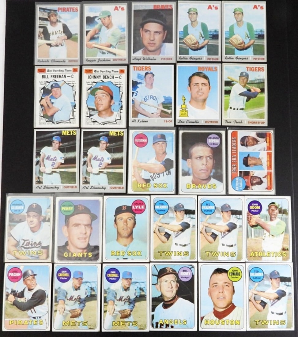 (15) 1969 TOPPS (12) 1970 TOPPS BASEBALL (1 of 2)