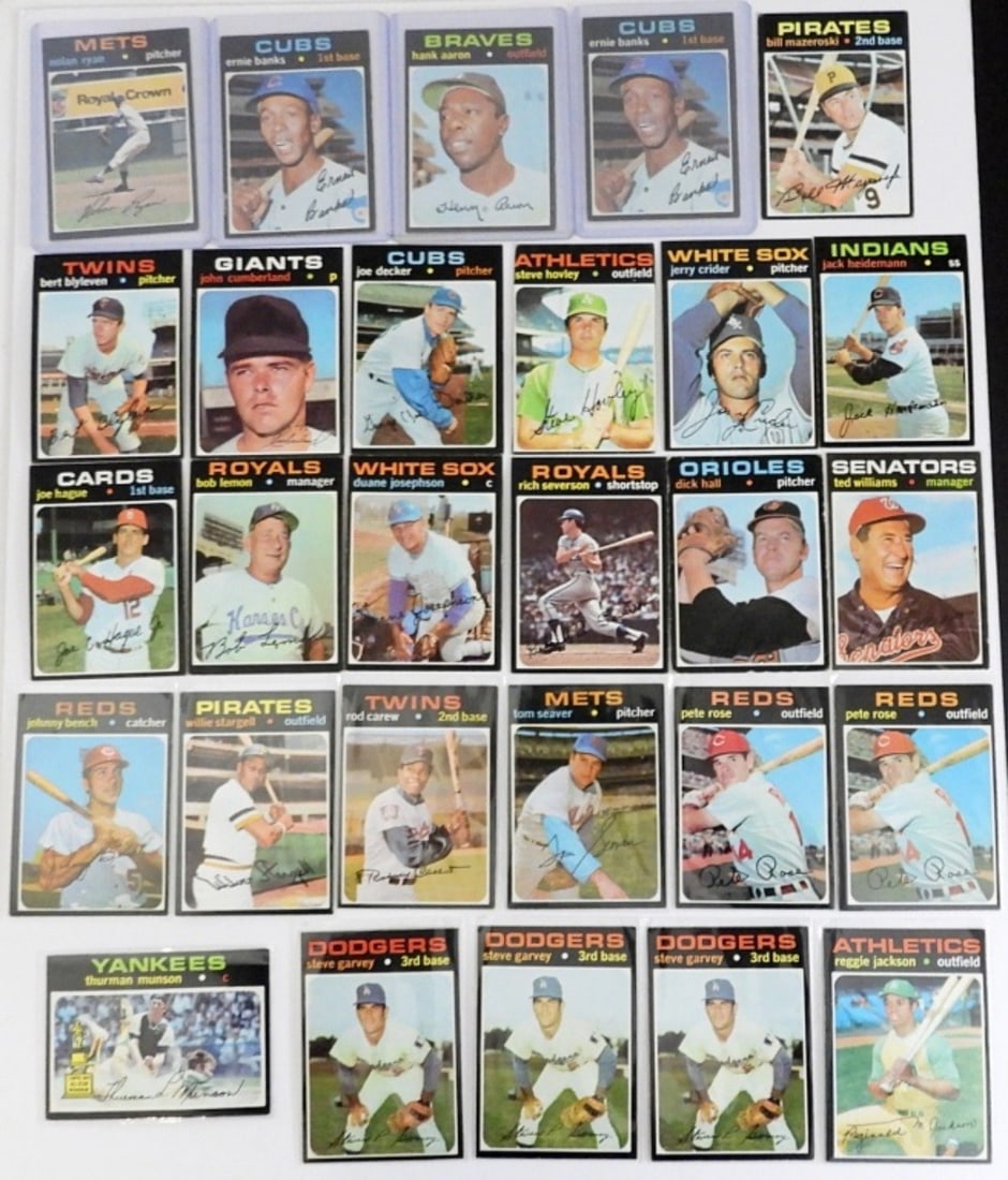 (16) 1971 TOPPS STAR CARDS - RYAN, AARON (1 of 2)