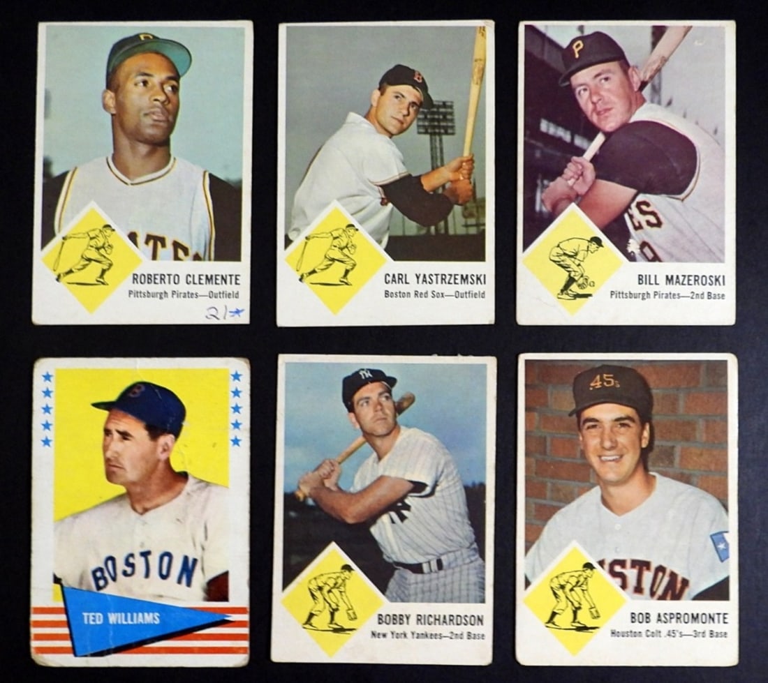 (5)1963 FLEER BASEBALL STARS- CLEMENTE (1 of 2)