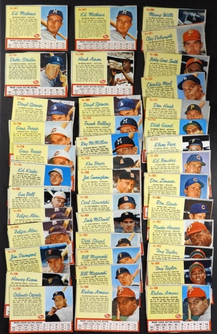 (39) 1962 POST #102-197 mostly ALL DIFF. (1 of 2)