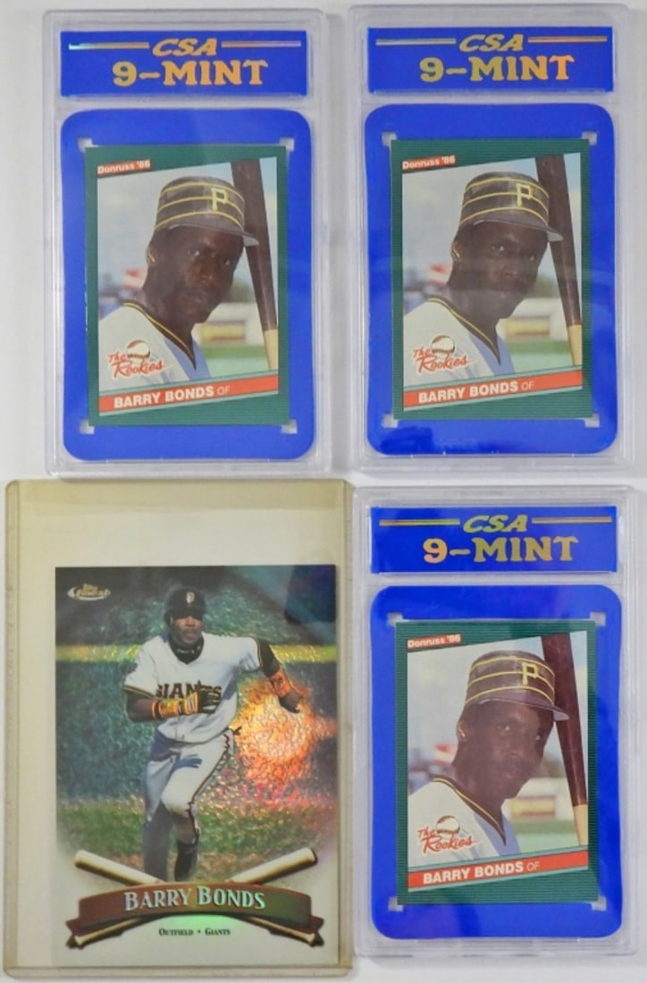 (3) 1986 DONRUSS ROOKIES BARRY BONDS (1 of 2)