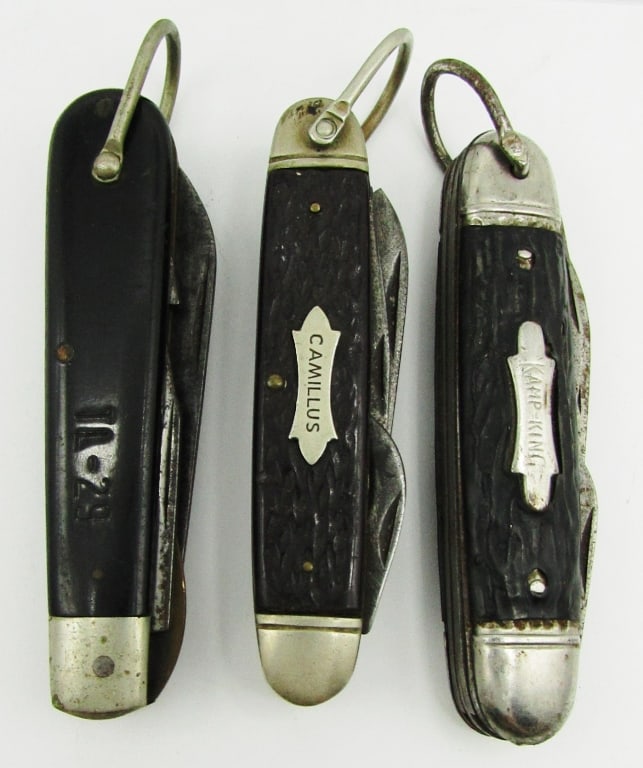 (3) Vintage Folding Pocket Knives (1 of 5)