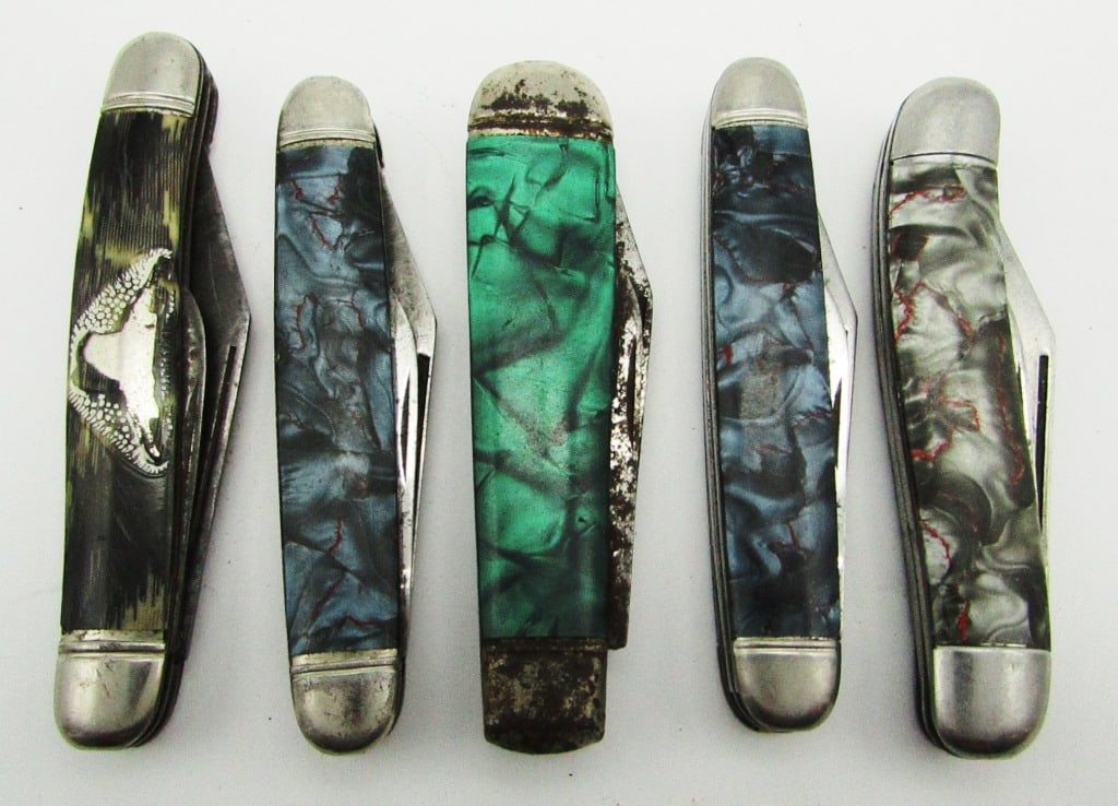 (5) Vintage Folding Pocket Knives (1 of 5)