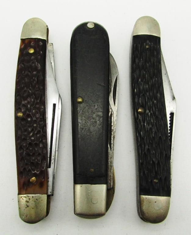 (3) Vintage Folding Pocket Knives (1 of 5)