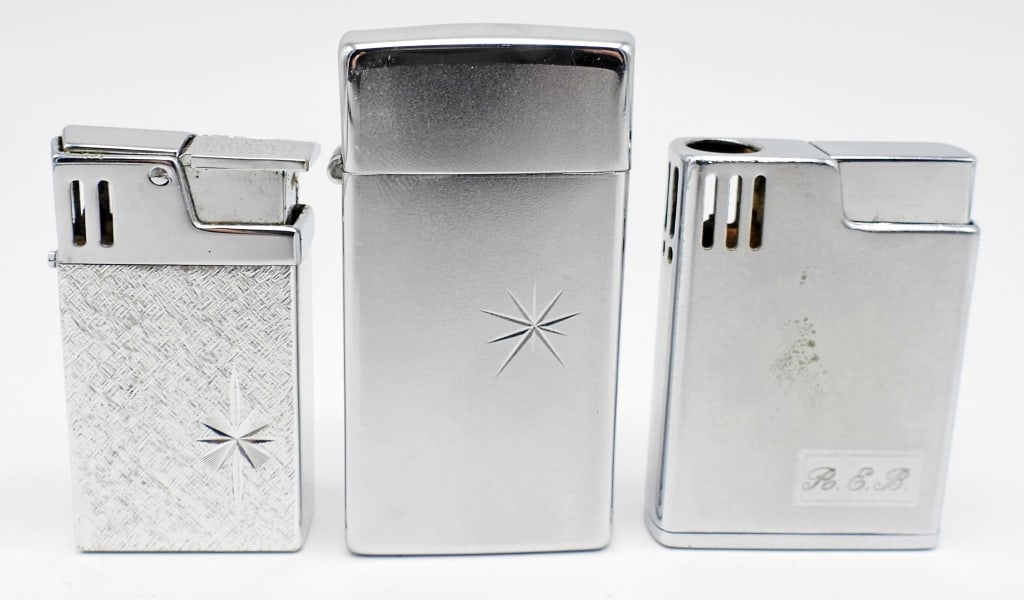(3) FLAMEX AND SCRIPTO LIGHTERS (1 of 5)