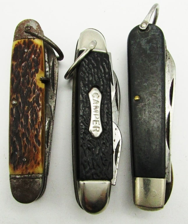 (3) Vintage Folding Pocket Knives (1 of 3)