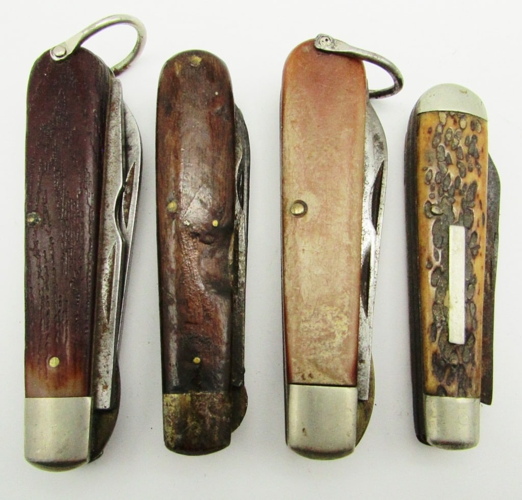 (4) Vintage Folding Pocket Knives (1 of 2)