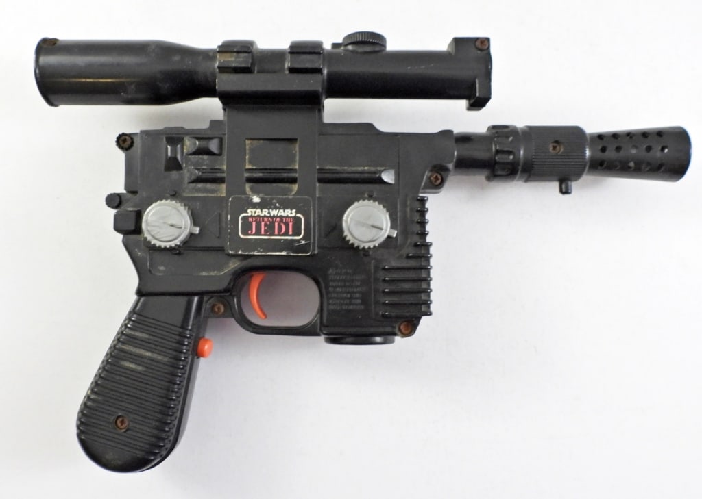 1978 KENNER STARWARS HAN SOLO LASER BLASTER PISTOL: RETURN OF THE JEDI, DOES NOT WORK