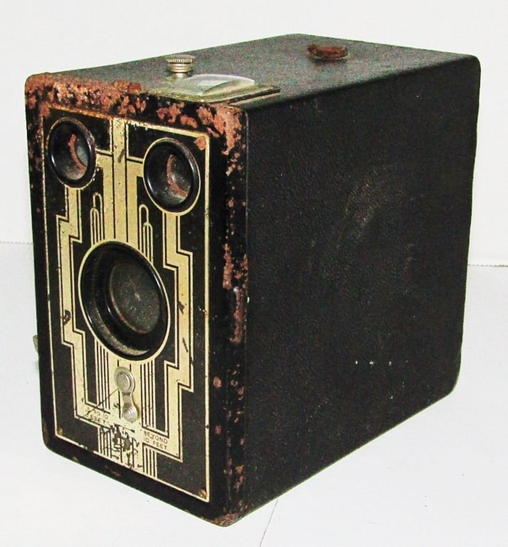 Antique Brownie Junior Kodak Camera Film 616: Display Piece, Not in Working Order.