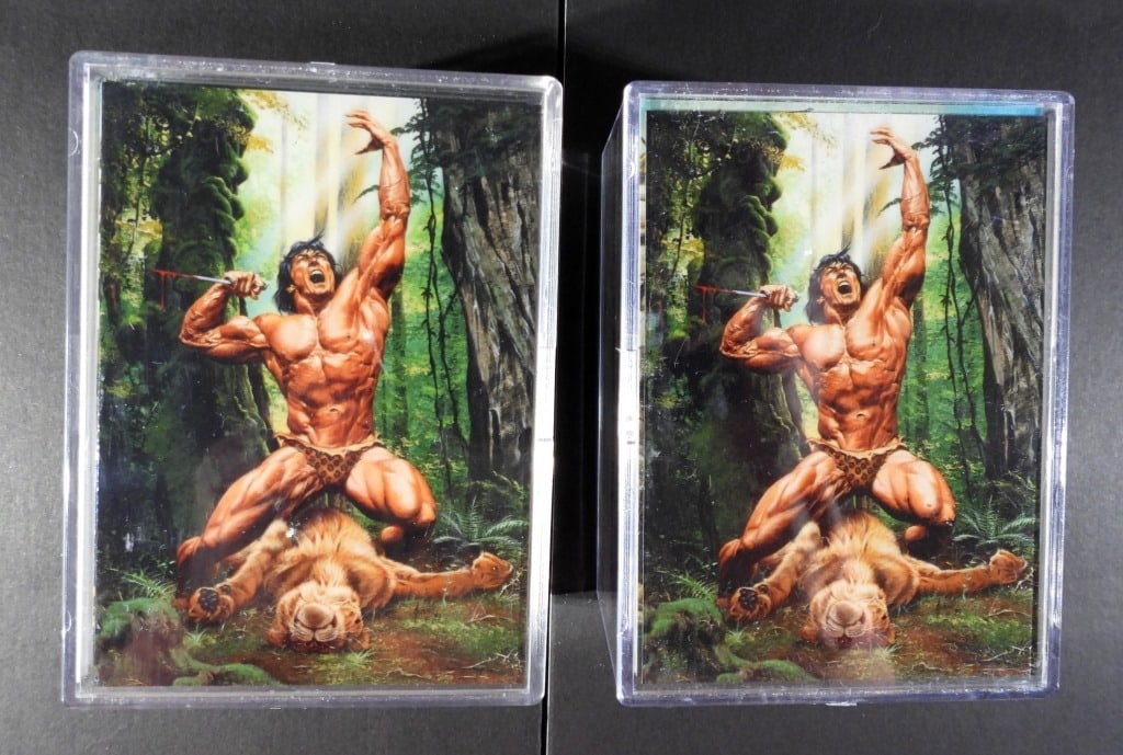 (2)JOE JUSKO SER 1 1994 FPG BASE SET: OF 60 FA EDGAR RICE BURROUGHS TARZAN - LOOKS TO BE COMPLETE SETS BUT UNVERIFIED