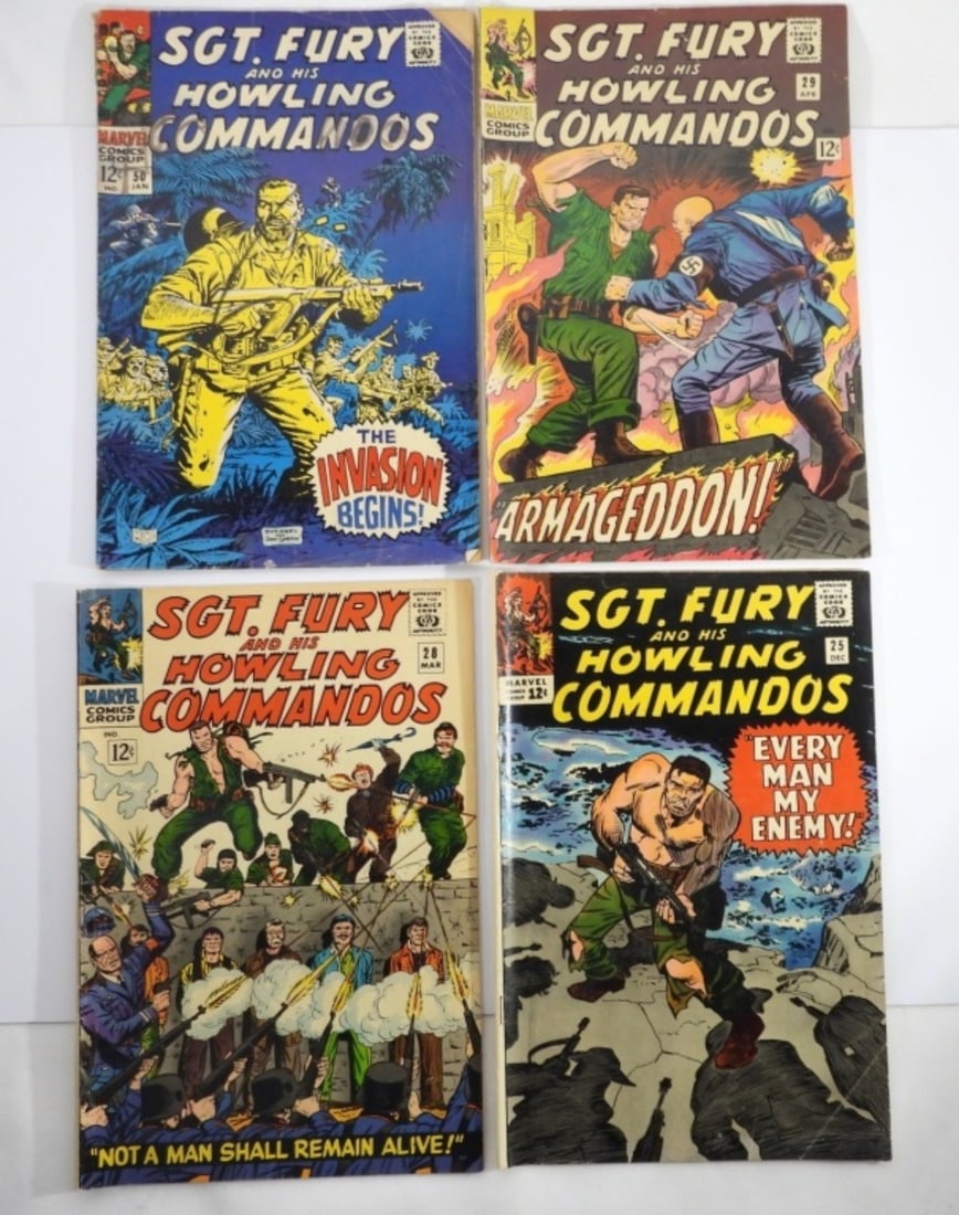 (4) SGT. FURY and His COMMANDOS MARVEL (1 of 5)