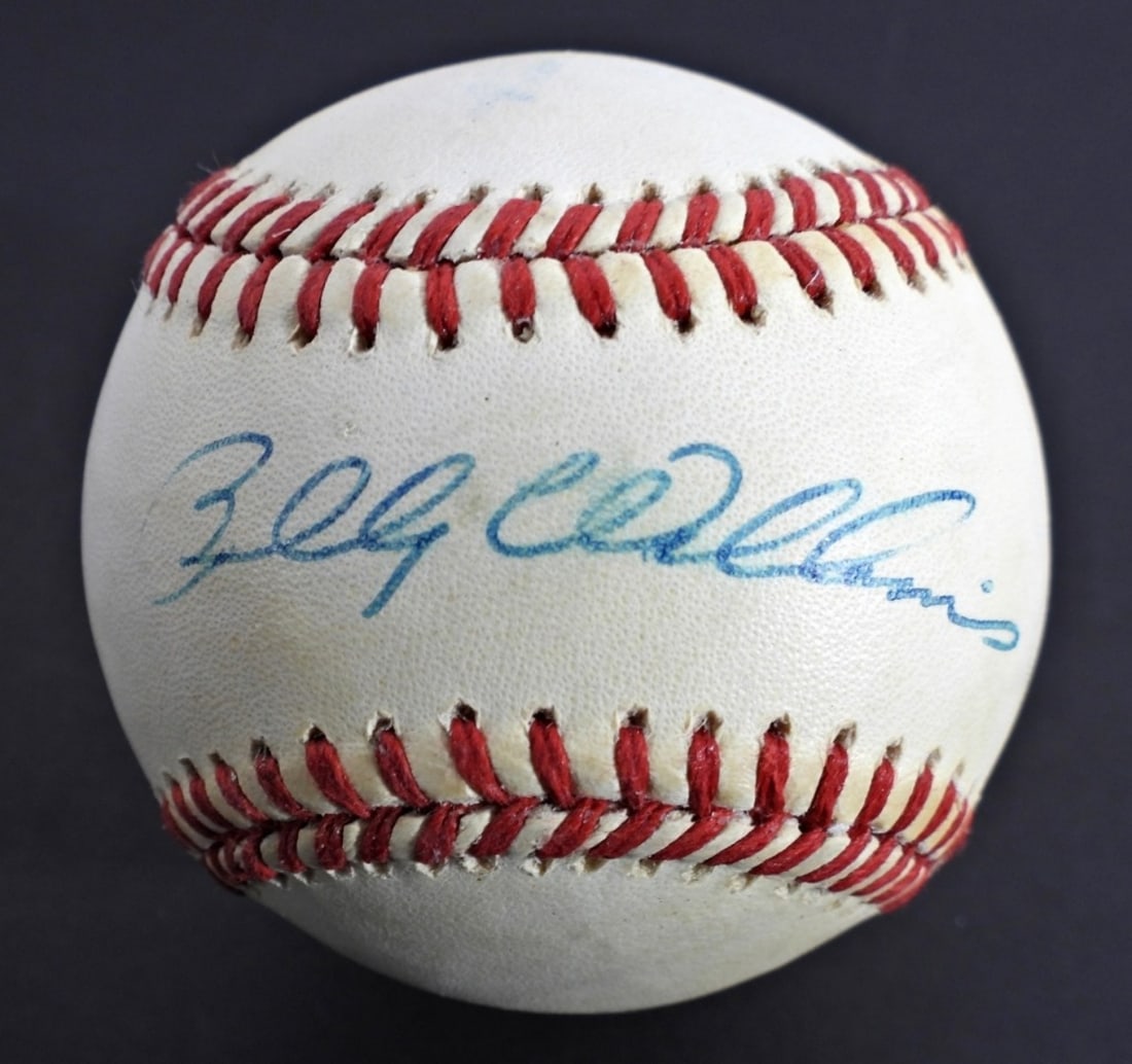 BILLY WILLIAMS AUTOGRAPHED BASEBALL: NATIONAL LEAGUE BALL - NO COA