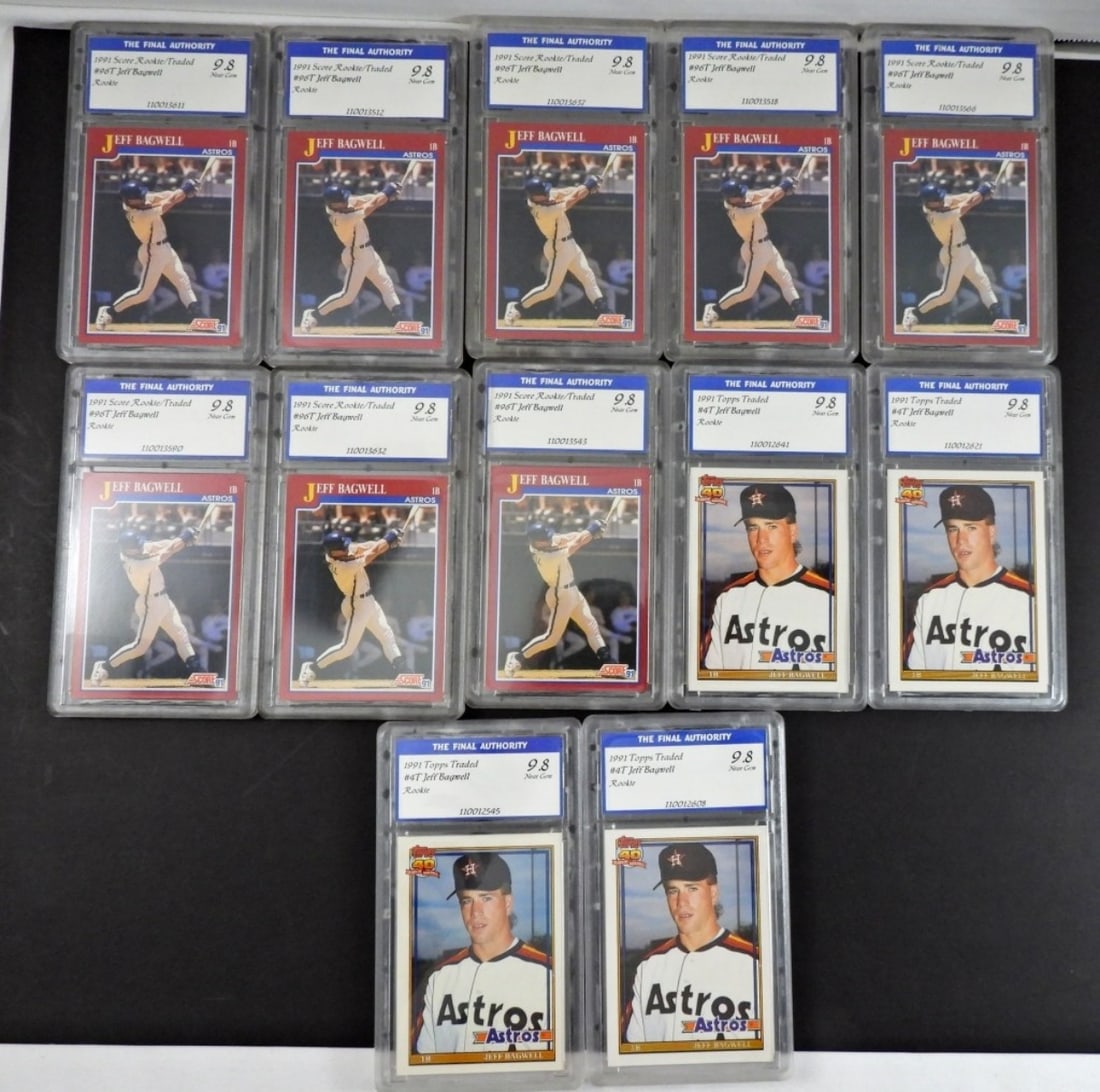 (12) JEFF BAGWELL ROOKIE CARDS! (1 of 4)