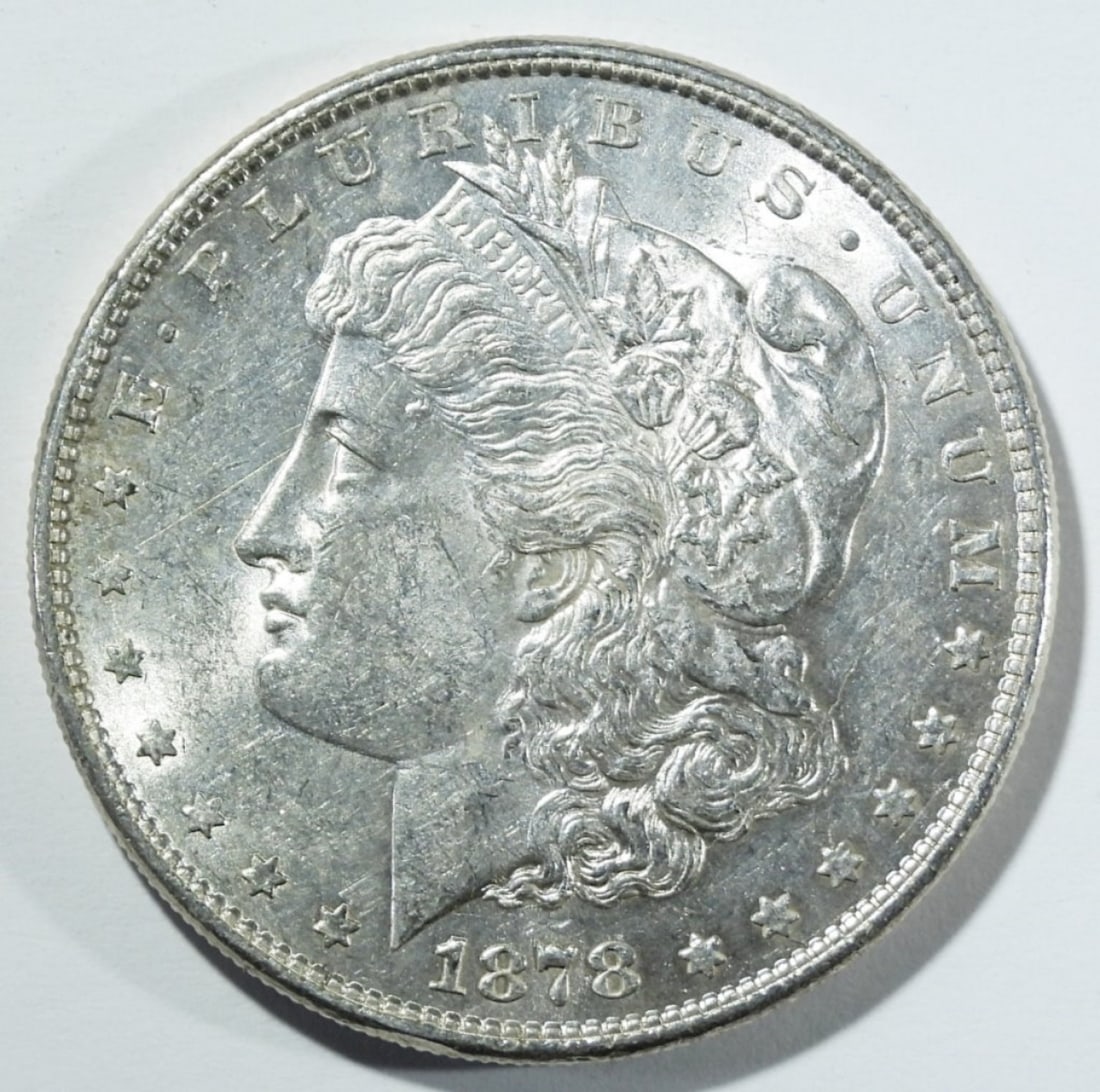 1878 8TF MORGAN DOLLAR AU (1 of 2)