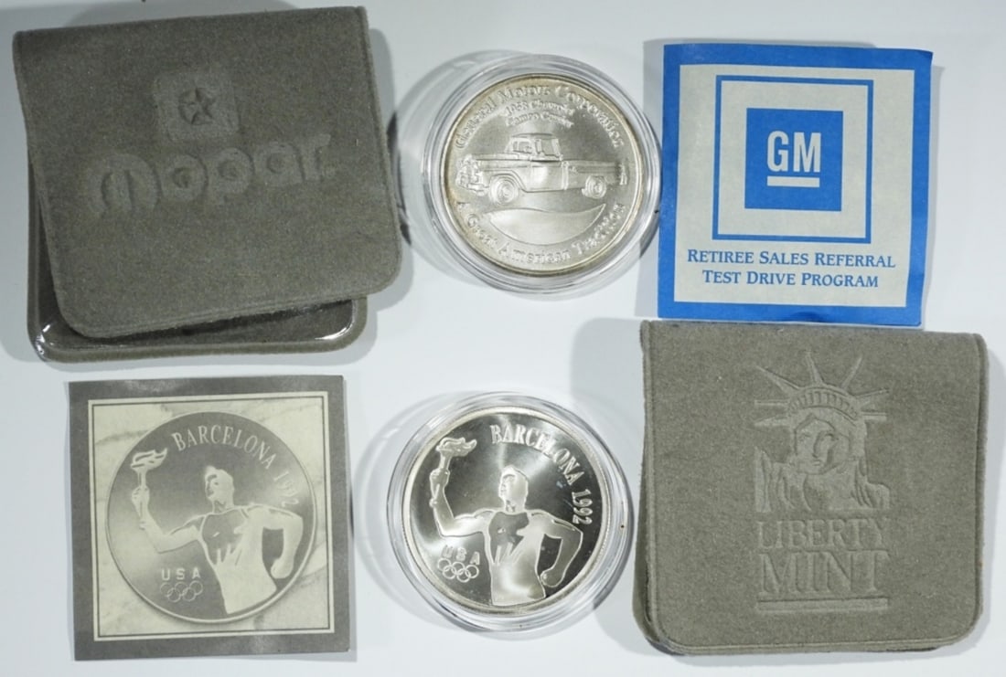 (2) .999 SILVER ROUNDS- GM PROUD & MOPAR (1 of 3)