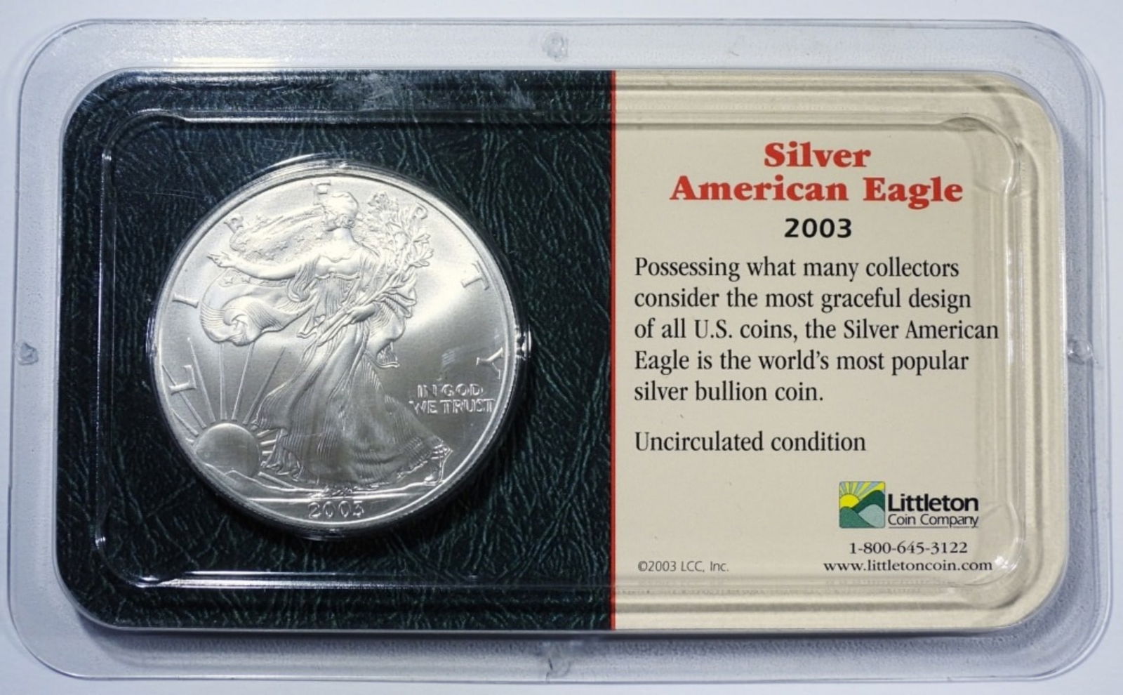 2003 SILVER EAGLE BU IN LITTLETON PACK (1 of 4)