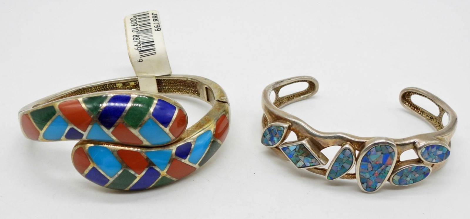 (2) STERLING SILVER FASHION BRACELETS (1 of 2)