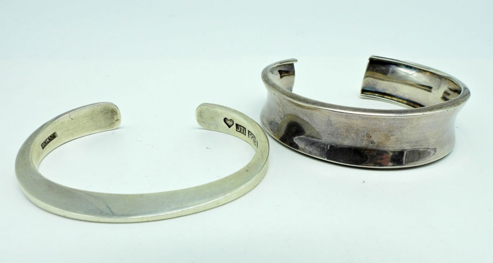 (2) STERLING CUFF BRACELETS (1 of 2)