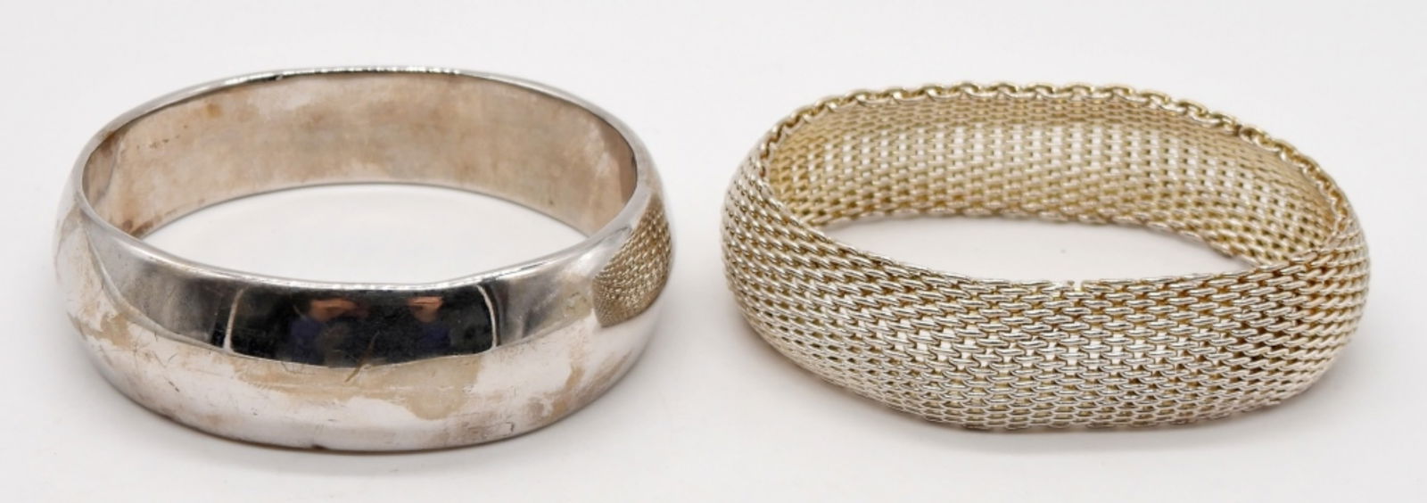 (2) STERLING SILVER BANGLE BRACELETS (1 of 2)