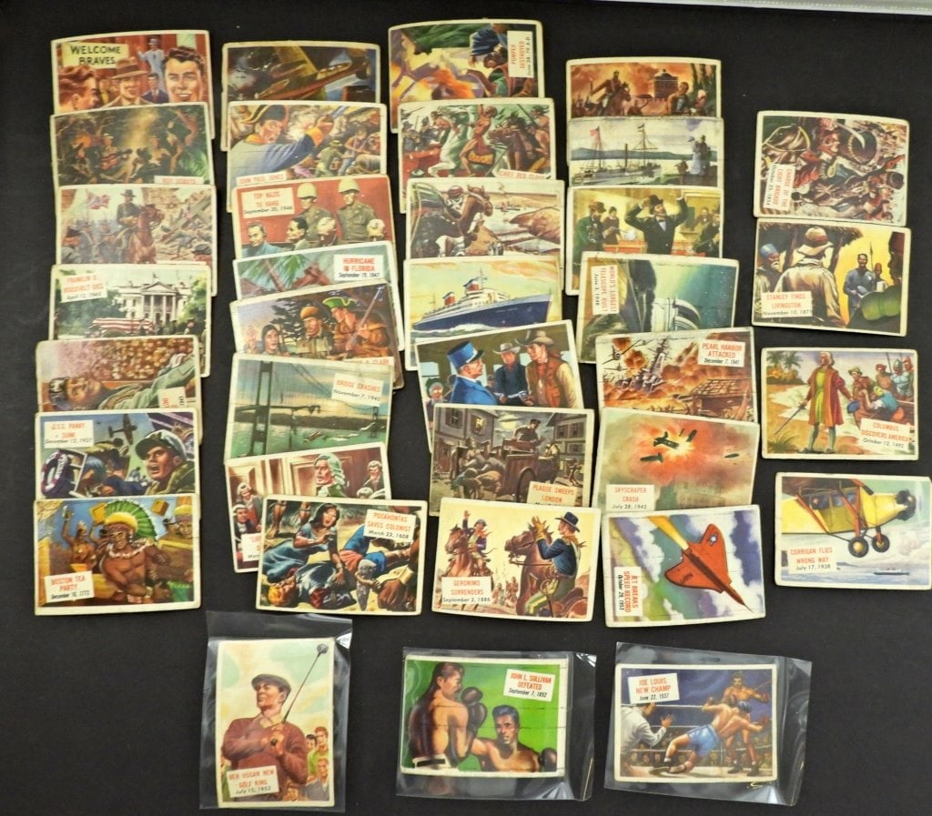 (36) 1954 TOPPS SCOOPS w/JOE LOUIS (1 of 3)