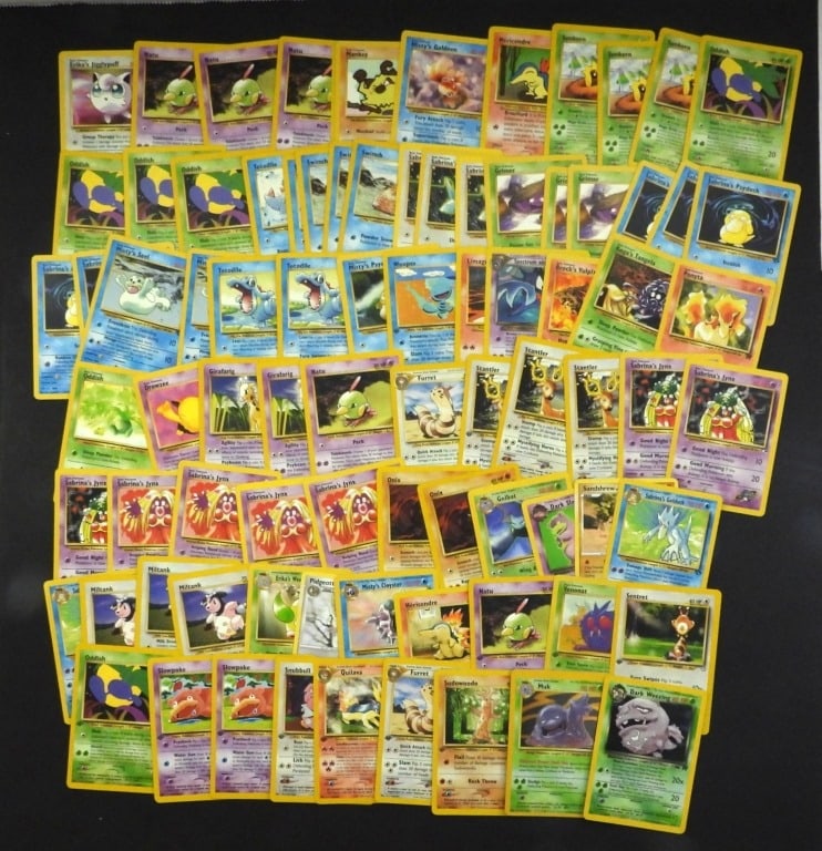 (84) 2000 POKEMON CARDS DARK WEEZING: & MUK HOLO Cards - NICE VARIETY w/SOME DUPLICATES - NICE CONDITION