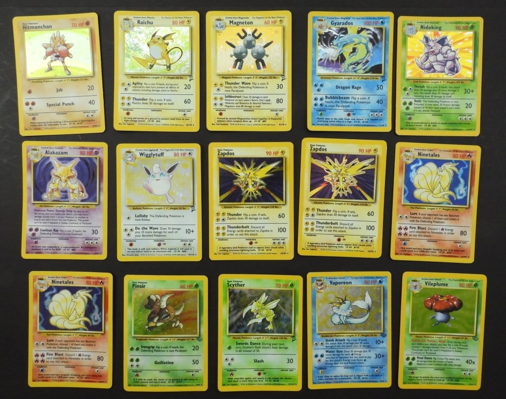(15) POKEMON HOLO CARDS 1999/2000 (1 of 6)