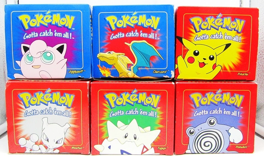 Set of 6 Pokemon 23K Gold Plated Trading Cards (1 of 4)